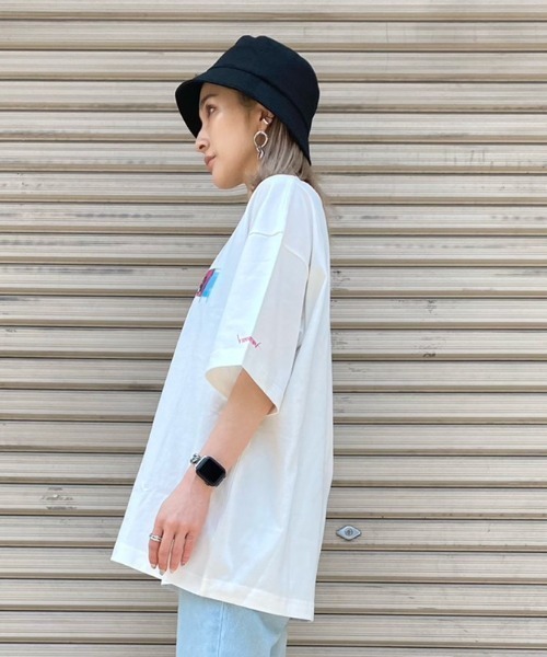 9090（ナインティナインティ）の「【WEB限定】アニメーションプリントTシャツ(目)（Tシャツ/カットソー・メンズ・ホワイト/ブラック・MEDIUM/LARGE）」の9枚目の写真