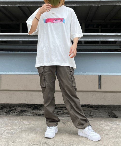 9090（ナインティナインティ）の「【WEB限定】アニメーションプリントTシャツ(目)（Tシャツ/カットソー・メンズ・ホワイト/ブラック・MEDIUM/LARGE）」の22枚目の写真