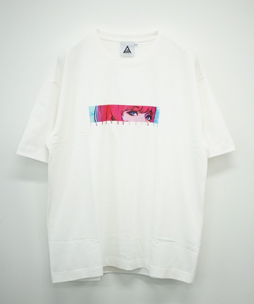 9090（ナインティナインティ）の「【WEB限定】アニメーションプリントTシャツ(目)（Tシャツ/カットソー・メンズ・ホワイト/ブラック・MEDIUM/LARGE）」の6枚目の写真