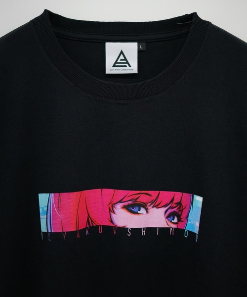 9090（ナインティナインティ）の「【WEB限定】アニメーションプリントTシャツ(目)（Tシャツ/カットソー・メンズ・ホワイト/ブラック・MEDIUM/LARGE）」の7枚目の写真