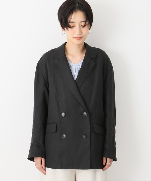 Simplicite(サンプリシテ)の「リネンツイルジャケット(その他アウター・レディース・ブラウン・FREE)」の13枚目の写真