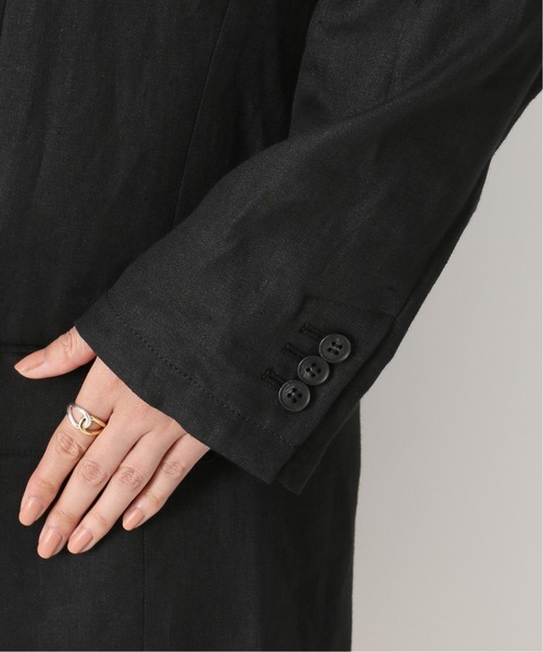 Simplicite(サンプリシテ)の「リネンツイルジャケット(その他アウター・レディース・ブラウン・FREE)」の5枚目の写真