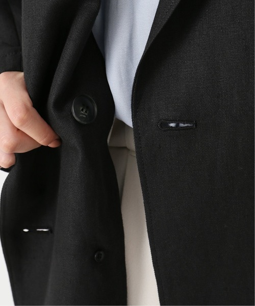 Simplicite(サンプリシテ)の「リネンツイルジャケット(その他アウター・レディース・ブラウン・FREE)」の3枚目の写真