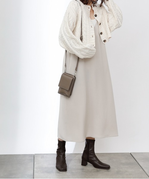 COLONY 2139(コロニートゥーワンスリーナイン)の「2WAYケーブルニットショートカーディガン(カーディガン/ボレロ・レディース・アイボリー/ブラック/モカ・LARGE/MEDIUM)」の12枚目の写真