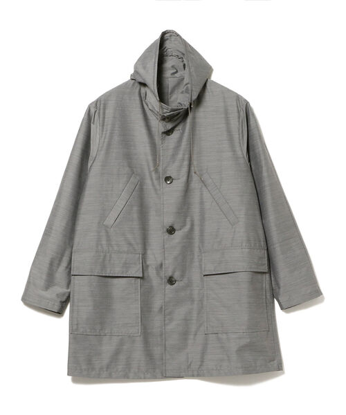 BEAMS PLUS（ビームスプラス）の「BEAMS PLUS / コンフォート クロス フーデッド コート（モッズコート・メンズ・チャコールグレー/グレー・SMALL/MEDIUM/LARGE/X-LARGE）」の8枚目の写真
