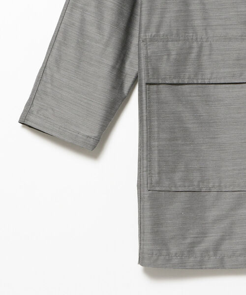 BEAMS PLUS（ビームスプラス）の「BEAMS PLUS / コンフォート クロス フーデッド コート（モッズコート・メンズ・チャコールグレー/グレー・SMALL/MEDIUM/LARGE/X-LARGE）」の10枚目の写真