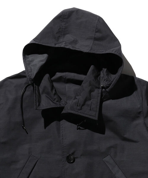BEAMS PLUS（ビームスプラス）の「BEAMS PLUS / コンフォート クロス フーデッド コート（モッズコート・メンズ・チャコールグレー/グレー・SMALL/MEDIUM/LARGE/X-LARGE）」の15枚目の写真