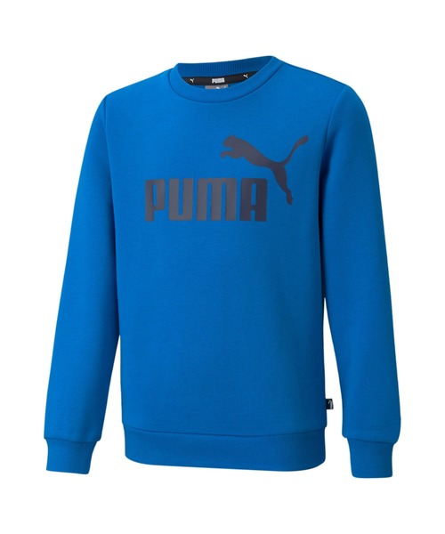 PUMA（プーマ）の「PUMA プーマ ボーイズ ESS ビッグロゴ クルースウェット 裏起毛 120-160cm（スウェット・キッズ・ブラック/ブルー/ヘザーグレー・120/130/140/150/160）」の3枚目の写真