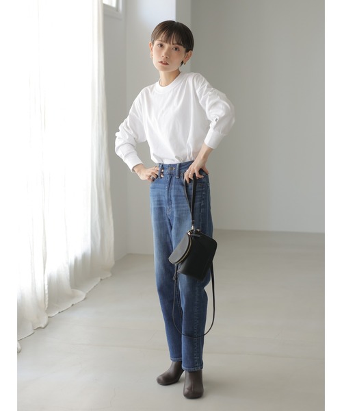 rem closet（レムクローゼット）の「【RUSSELL×rem】ロングスリーブTシャツ（Tシャツ/カットソー・レディース・ホワイト/ブラック・SMALL）」の12枚目の写真