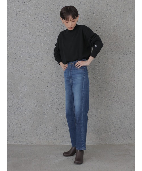 rem closet（レムクローゼット）の「【RUSSELL×rem】ロングスリーブTシャツ（Tシャツ/カットソー・レディース・ホワイト/ブラック・SMALL）」の19枚目の写真