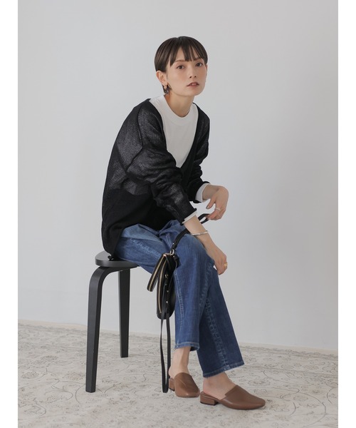 rem closet（レムクローゼット）の「【RUSSELL×rem】ロングスリーブTシャツ（Tシャツ/カットソー・レディース・ホワイト/ブラック・SMALL）」の20枚目の写真