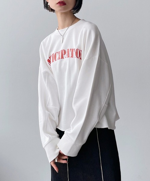 PAGEBOY（ページボーイ）の「クラックロゴウラケプルオーバー（スウェット・レディース・ブラック/オフホワイト/ピンク系その他・FREE）」の13枚目の写真