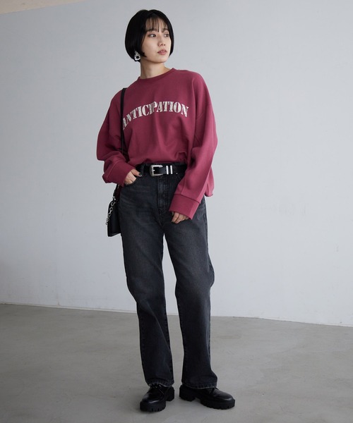 PAGEBOY（ページボーイ）の「クラックロゴウラケプルオーバー（スウェット・レディース・ブラック/オフホワイト/ピンク系その他・FREE）」の21枚目の写真