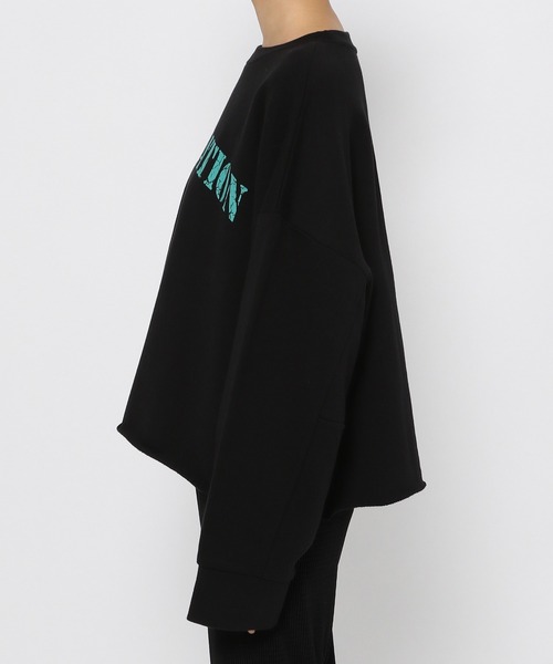 PAGEBOY（ページボーイ）の「クラックロゴウラケプルオーバー（スウェット・レディース・ブラック/オフホワイト/ピンク系その他・FREE）」の5枚目の写真