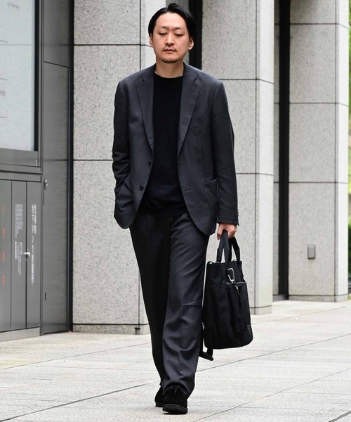 ADAM ET ROPE'（アダムエロペ）の「【ROUTINE】トートバッグ/ショルダーバッグ/多機能/UNISEX（トートバッグ・メンズ・ブラック/チャコールグレー・FREE）」の12枚目の写真