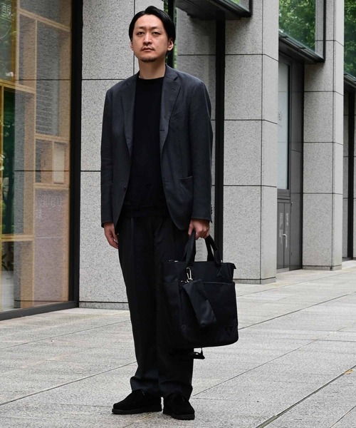 ADAM ET ROPE'（アダムエロペ）の「【ROUTINE】トートバッグ/ショルダーバッグ/多機能/UNISEX（トートバッグ・メンズ・ブラック/チャコールグレー・FREE）」の13枚目の写真