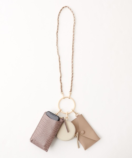 COLONY 2139(コロニートゥーワンスリーナイン)の「【WEB・一部店舗限定】3連マルチチェーンショルダーバッグ/スマホショルダーバック(ショルダーバッグ・レディース・モカ/ブラック/ブラウン・FREE)」の13枚目の写真