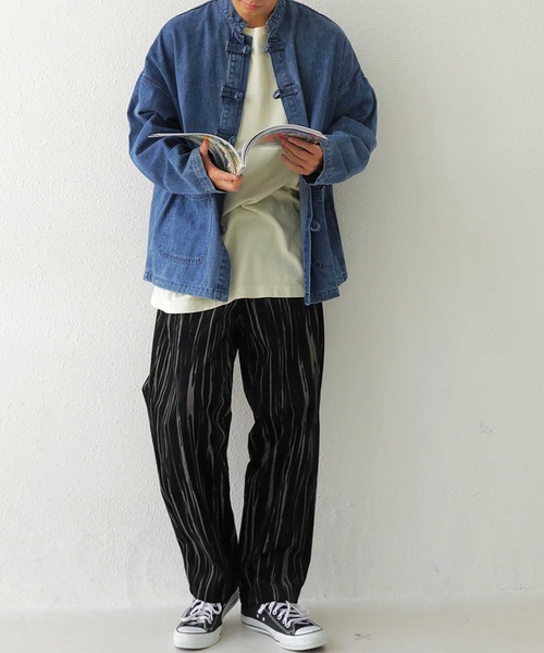 antiqua(アンティカ)の「アート柄コーデュロイパンツ(その他パンツ・メンズ・ブラック/カーキ・FREE)」の10枚目の写真