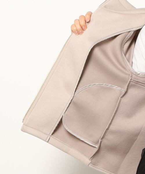 STRAWBERRY-FIELDS（ストロベリーフィールズ）の「カットボンディング　その他アウター（その他アウター・レディース・ライム/ベージュ/ブラック・2）」の5枚目の写真