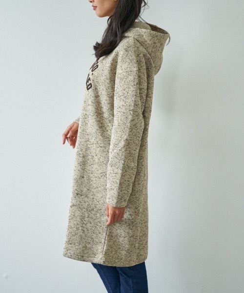 RUSTY(ラスティ)の「【RUSTY:ラスティー】レディースニットフリースパーカーワンピース(ワンピース・レディース・ブラック/ベージュ/ピンク/グリーン/ヘザーグレー・MEDIUM/LARGE/X-LARGE)」の19枚目の写真