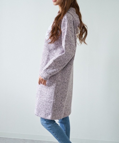 RUSTY(ラスティ)の「【RUSTY:ラスティー】レディースニットフリースパーカーワンピース(ワンピース・レディース・ブラック/ベージュ/ピンク/グリーン/ヘザーグレー・MEDIUM/LARGE/X-LARGE)」の8枚目の写真