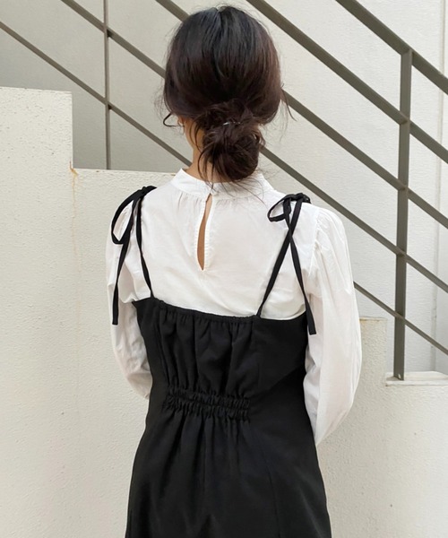 one after another NICE CLAUP（ワンアフターアナザーナイスクラップ）の「これだけあればコーディネートが決まる。ブラウスセットキャミワンピース（ワンピース・レディース・ブラック/ベージュ系その他/レオパード・FREE）」の17枚目の写真