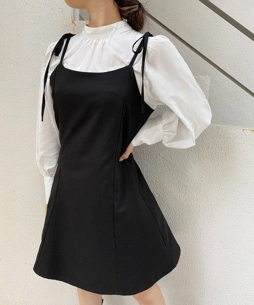 one after another NICE CLAUP（ワンアフターアナザーナイスクラップ）の「これだけあればコーディネートが決まる。ブラウスセットキャミワンピース（ワンピース・レディース・ブラック/ベージュ系その他/レオパード・FREE）」の16枚目の写真