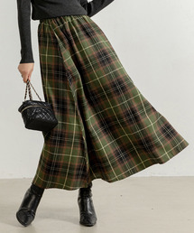 DAY CLOSET | レディース フレアクラシックチェック柄スカート ミモレ丈orロング(スカート)