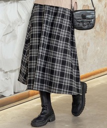 DAY CLOSET | レディース ウール風クラシックチェック柄スカート(スカート)