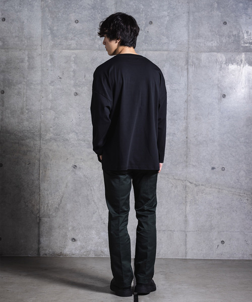 NIDO（ニド）の「NIDOロゴプリントロンT（Tシャツ/カットソー・メンズ・ホワイト/ブラック/ブルー/グレイッシュベージュ・M/L）」の18枚目の写真