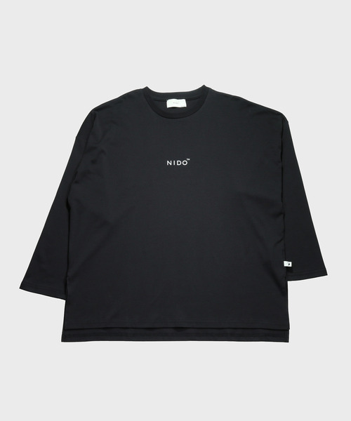 NIDO（ニド）の「NIDOロゴプリントロンT（Tシャツ/カットソー・メンズ・ホワイト/ブラック/ブルー/グレイッシュベージュ・M/L）」の11枚目の写真