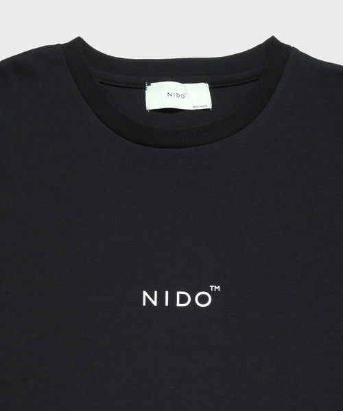 NIDO（ニド）の「NIDOロゴプリントロンT（Tシャツ/カットソー・メンズ・ホワイト/ブラック/ブルー/グレイッシュベージュ・M/L）」の12枚目の写真