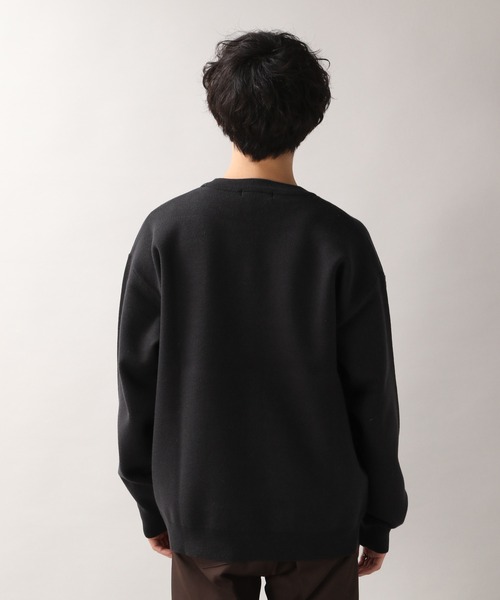 RAGEBLUE（レイジブルー）の「ワンポイント/刺繍ニットクルー/236349（ニット/セーター・メンズ・ブラック/ベージュ/ブルー/アイボリー・SMALL/MEDIUM/LARGE）」の15枚目の写真