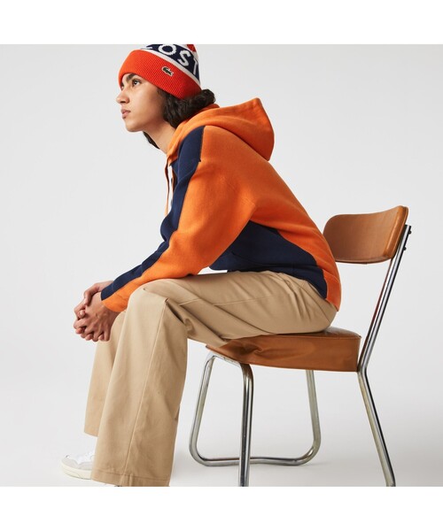 LACOSTE(ラコステ)の「カラーブロックコットンニットパーカ(パーカー・レディース・ネイビー・40/38/36/34)」の6枚目の写真