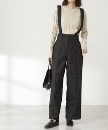 N.（N. Natural Beauty Basic） | ◆ツイードサスペンダー付パンツ(その他パンツ)