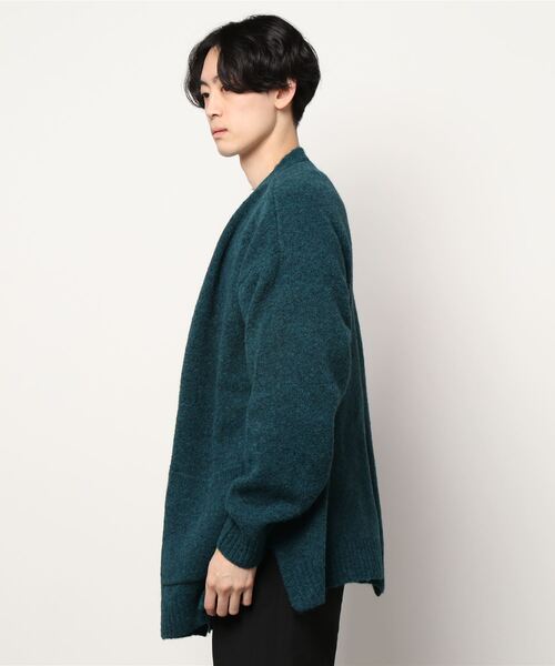 LOWRYS FARM（ローリーズファーム）の「モヘヤコンロングカーデ　258824（カーディガン/ボレロ・メンズ・チャコールグレー/グリーン・MEDIUM/LARGE）」の21枚目の写真