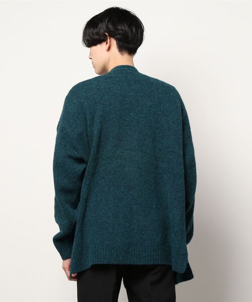 LOWRYS FARM（ローリーズファーム）の「モヘヤコンロングカーデ　258824（カーディガン/ボレロ・メンズ・チャコールグレー/グリーン・MEDIUM/LARGE）」の22枚目の写真