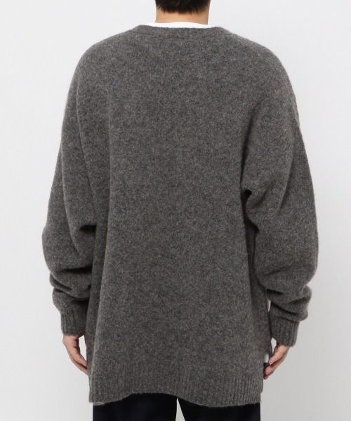 LOWRYS FARM（ローリーズファーム）の「モヘヤコンロングカーデ　258824（カーディガン/ボレロ・メンズ・チャコールグレー/グリーン・MEDIUM/LARGE）」の9枚目の写真