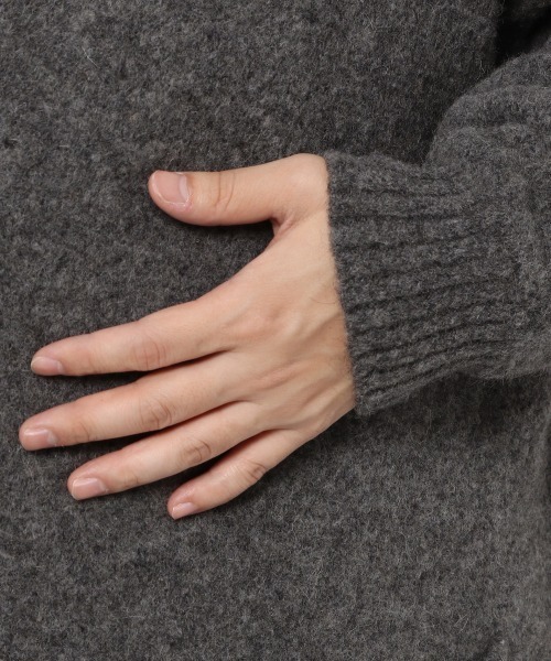 LOWRYS FARM（ローリーズファーム）の「モヘヤコンロングカーデ　258824（カーディガン/ボレロ・メンズ・チャコールグレー/グリーン・MEDIUM/LARGE）」の14枚目の写真