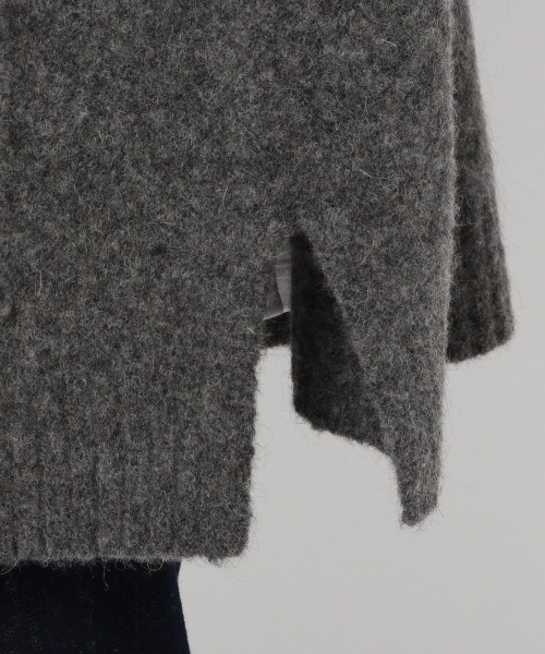 LOWRYS FARM（ローリーズファーム）の「モヘヤコンロングカーデ　258824（カーディガン/ボレロ・メンズ・チャコールグレー/グリーン・MEDIUM/LARGE）」の15枚目の写真