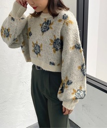 フラワージャガードニット【ZOZOTOWN限定アイテム】