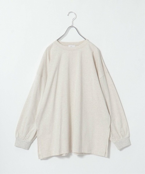 notch.（ノッチ）の「ベーシックロンT（Tシャツ/カットソー・レディース・オフホワイト/ライトグレー・M）」の13枚目の写真