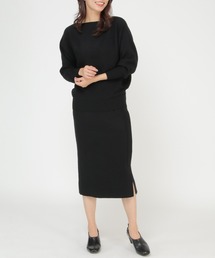 ikka | ウォッシャブルニットSET UP(ワンピース)