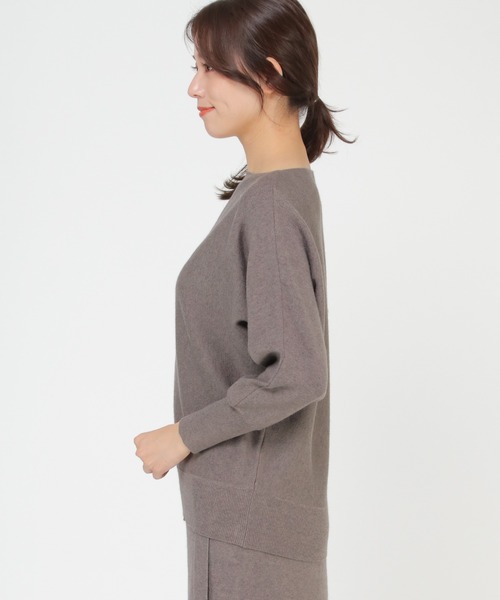 ikka(イッカ)の「ウォッシャブルニットSET UP(ワンピース・レディース・ダークグレー/ブラック・M/L)」の10枚目の写真