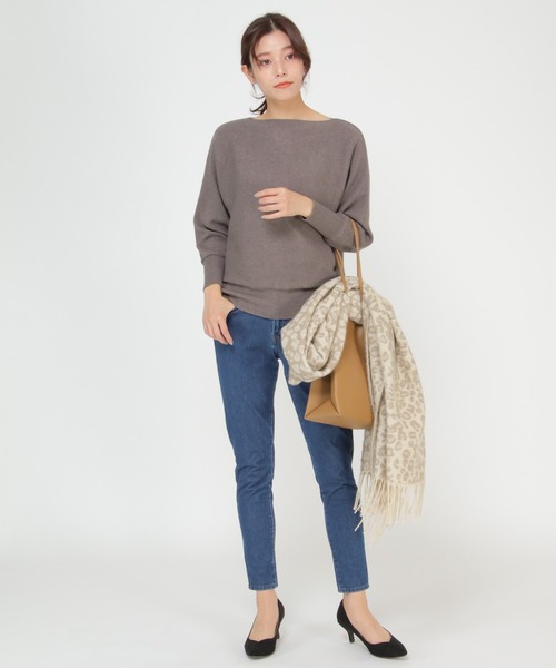 ikka(イッカ)の「ウォッシャブルニットSET UP(ワンピース・レディース・ダークグレー/ブラック・M/L)」の9枚目の写真