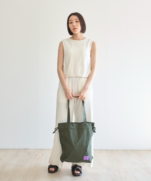 PR01.(ピーアールワン)の「「N/ordinary」DRAW STRING TOTE BAG(トートバッグ・メンズ・カーキ/イエロー/ベージュ/パープル/ブラック・FREE)」の10枚目の写真