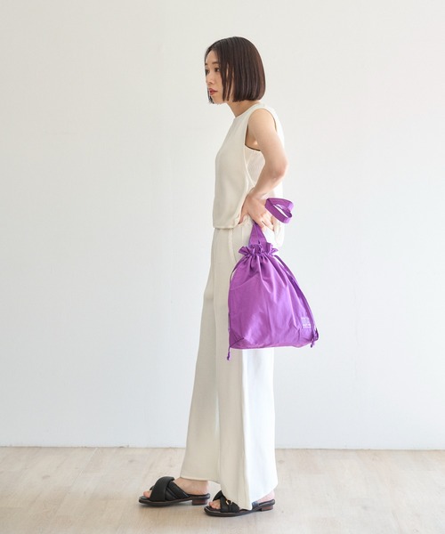 PR01.(ピーアールワン)の「「N/ordinary」DRAW STRING TOTE BAG(トートバッグ・メンズ・カーキ/イエロー/ベージュ/パープル/ブラック・FREE)」の16枚目の写真