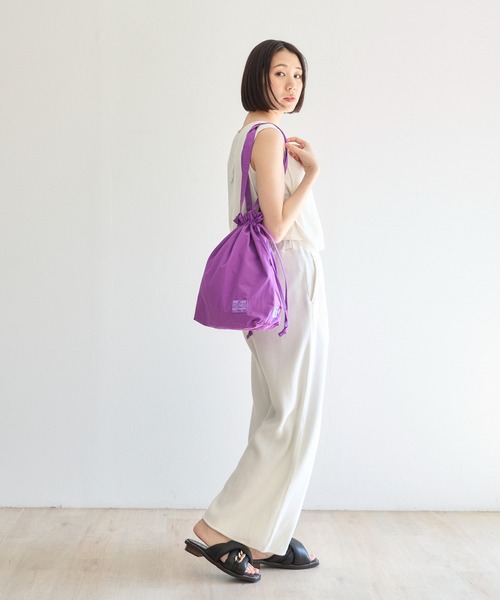 PR01.(ピーアールワン)の「「N/ordinary」DRAW STRING TOTE BAG(トートバッグ・メンズ・カーキ/イエロー/ベージュ/パープル/ブラック・FREE)」の17枚目の写真