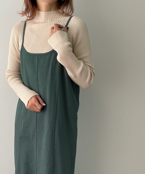 LE MORE(リモア)の「マルチウェイマーメイドキャミワンピース(ワンピース・レディース・ベージュ/グリーン・M/S)」の5枚目の写真