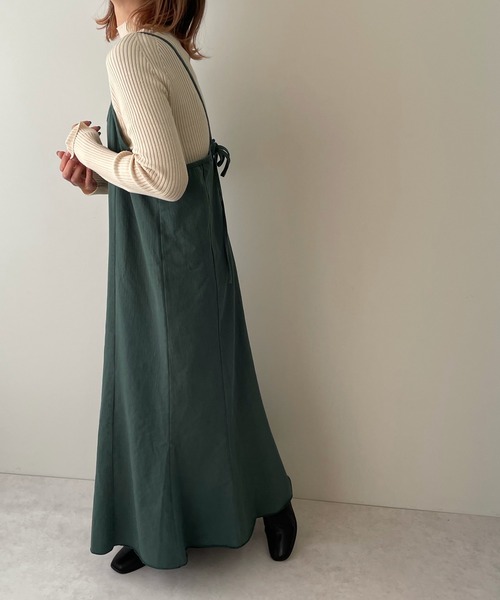 LE MORE(リモア)の「マルチウェイマーメイドキャミワンピース(ワンピース・レディース・ベージュ/グリーン・M/S)」の7枚目の写真